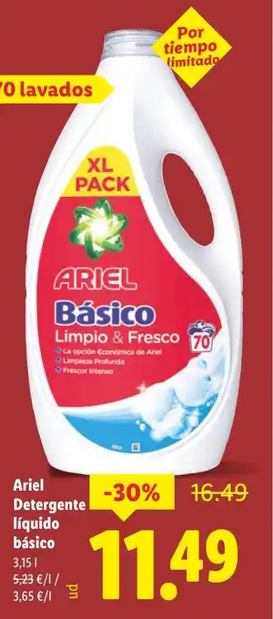 Lidl ARIEL Detergente líquido básico oferta