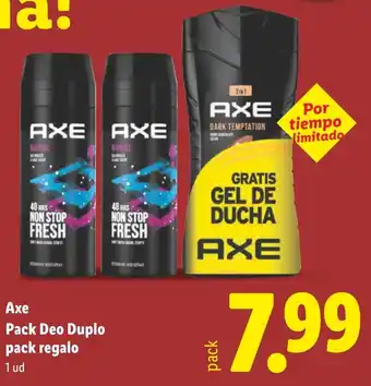 Lidl AXE Pack Deo Duplo pack regalo oferta