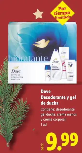 Lidl DOVE Desodorante y gel de ducha oferta
