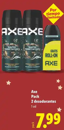 Lidl AXE Pack 2 desodorantes oferta