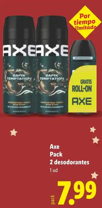Lidl AXE Pack 2 desodorantes oferta