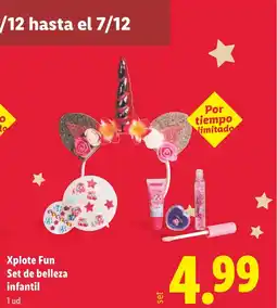 Lidl XPLOTE Fun Set de belleza infantil oferta