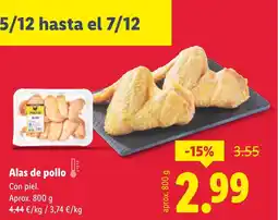 Lidl Alas de pollo oferta
