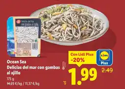 Lidl Ocean Sea Delicias del mar con gambas al ajillo oferta