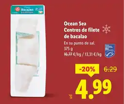 Lidl Ocean Sea Centros de filete de bacalao oferta