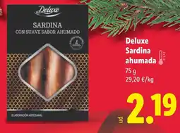 Lidl DELUXE Sardina ahumada oferta