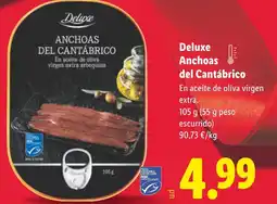 Lidl DELUXE Anchoas del Cantábrico oferta