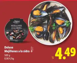 Lidl DELUXE Mejillones a la sidra oferta