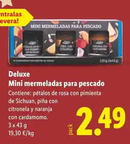 Lidl DELUXE Mini mermeladas para pescado oferta