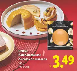 Lidl DELUXE Bombón mousse de pato con manzana oferta