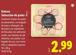 Lidl DELUXE Selección de patés oferta