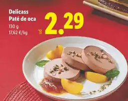 Lidl Delicass Paté de oca oferta