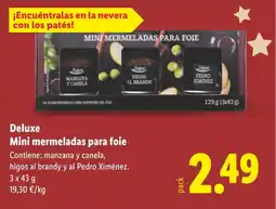 Lidl DELUXE Mini mermeladas para foie oferta