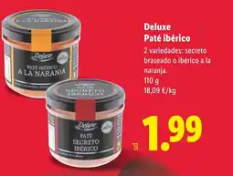 Lidl DELUXE Paté ibérico oferta