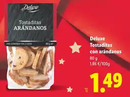 Lidl DELUXE Tostaditas con arándanos oferta