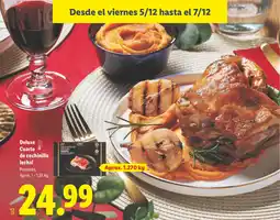 Lidl DELUXE Cuarto de cochinillo lechal oferta