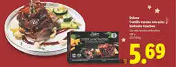 Lidl DELUXE Costilla vacuno con salsa barbacoa bourbon oferta