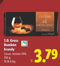 Lidl J.D.GROSS Bombón brandy oferta