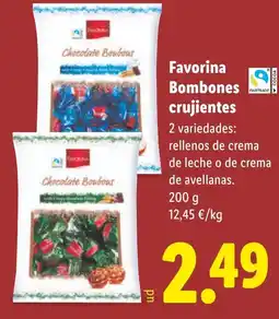 Lidl FAVORINA Bombones crujientes oferta