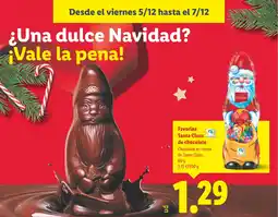 Lidl FAVORINA Santa Claus de chocolate oferta