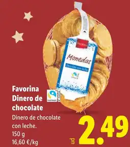 Lidl FAVORINA Dinero de chocolate oferta