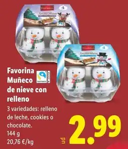 Lidl FAVORINA Muñeco de nieve con relleno oferta