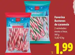 Lidl FAVORINA Bastones de caramelo oferta