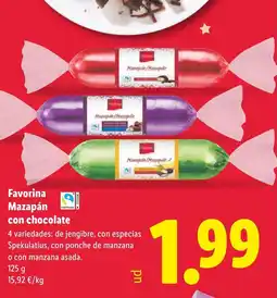 Lidl FAVORINA Mazapán con chocolate oferta