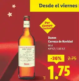 Lidl DAMM Cerveza de Navidad oferta