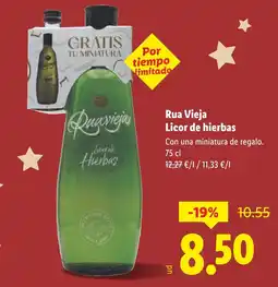 Lidl RUA VIEJA Licor de hierbas oferta