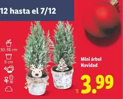 Lidl Mini árbol Navidad oferta