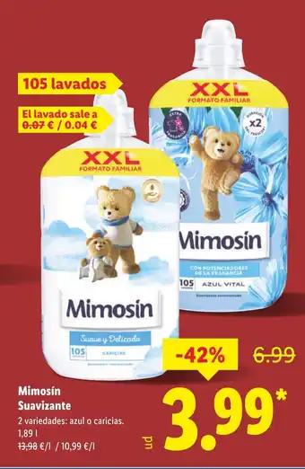 Lidl MIMOSIN Suavizante oferta