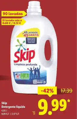 Lidl SKIP Detergente líquido oferta