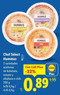 Lidl Chef Select Hummus oferta
