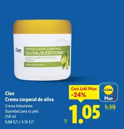 Lidl CIEN Crema hidratante. oferta
