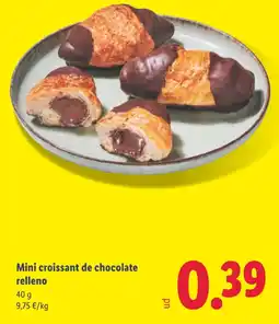 Lidl Mini croissant de chocolate relleno oferta