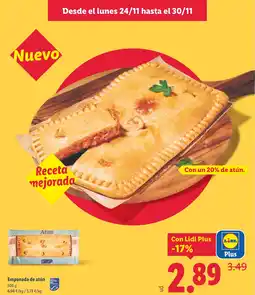 Lidl Empanada de atún oferta