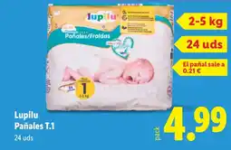 Lidl LUPILU Pañales T.1 oferta