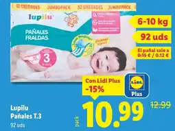 Lidl LUPILU Pañales T.3 oferta