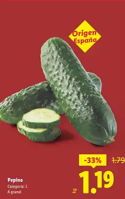 Lidl Pepino oferta