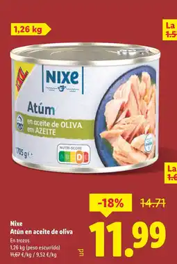 Lidl NIXE Atún en aceite de oliva oferta