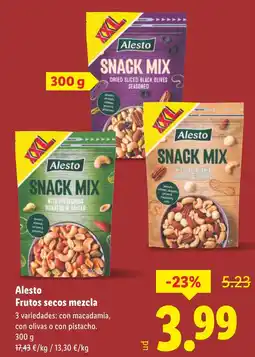 Lidl ALESTO Frutos secos mezcla oferta