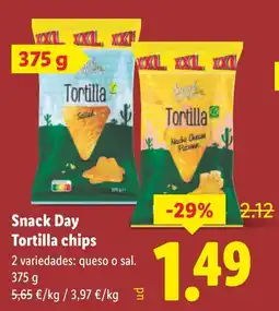 Lidl SNACK DAY Tortilla chips oferta