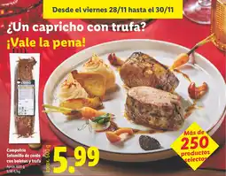 Lidl Campofrío Solomillo de cerdo con boletus y trufa oferta