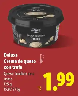 Lidl DELUXE Crema de queso con trufa oferta