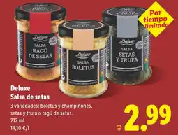 Lidl DELUXE Salsa de setas oferta