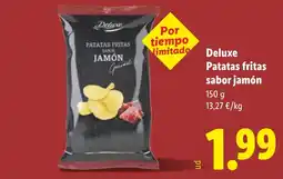 Lidl DELUXE Patatas fritas sabor jamón oferta