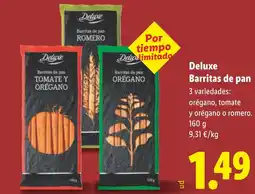 Lidl DELUXE Barritas de pan oferta