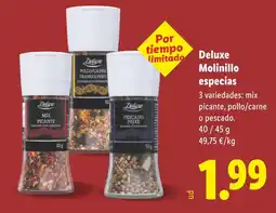 Lidl DELUXE Molinillo especias oferta