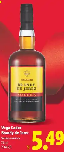 Lidl VEGA CADUR Brandy de Jerez oferta
